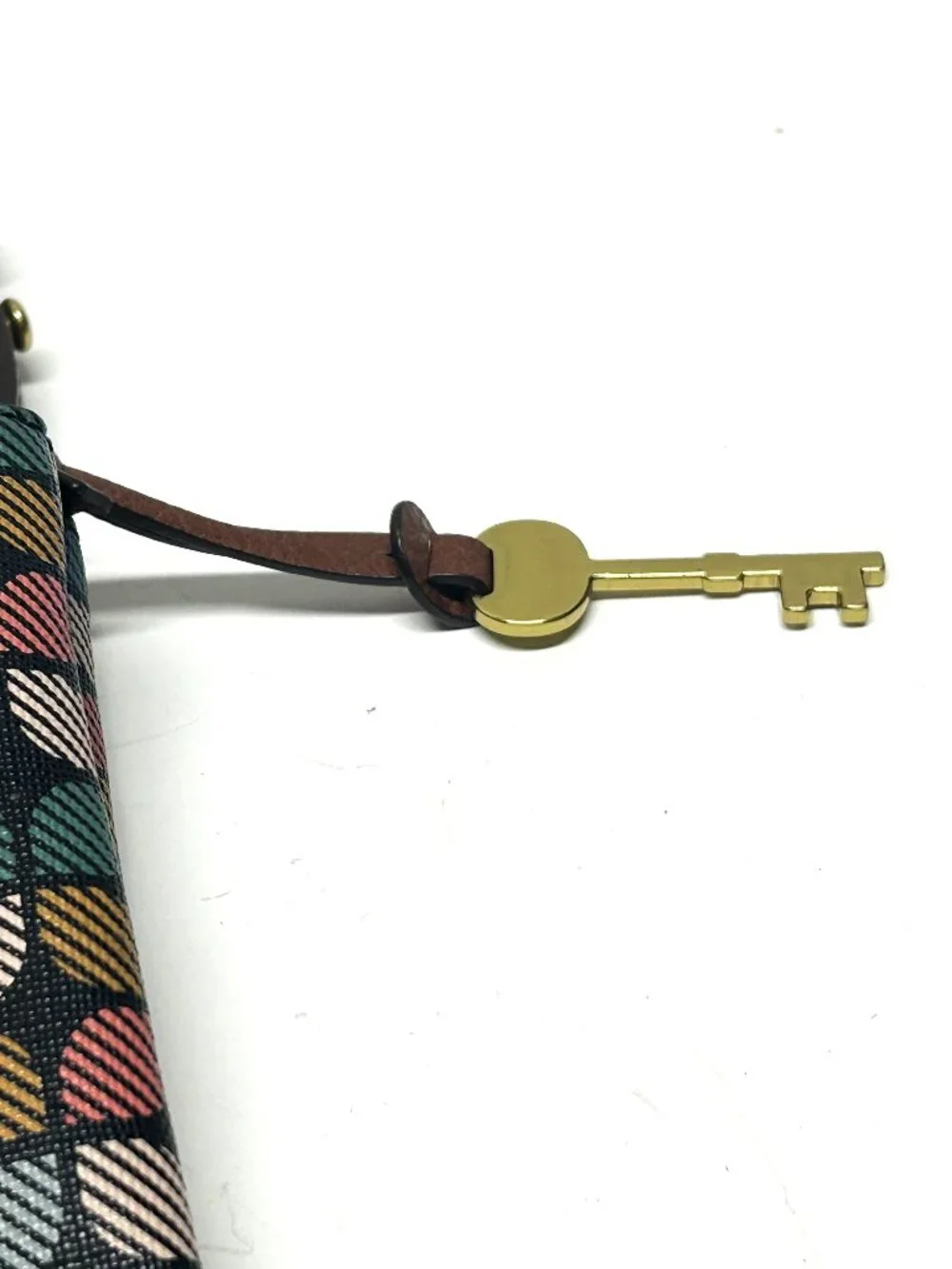 Fossil Devon multicolor geometric signature crossbody bag